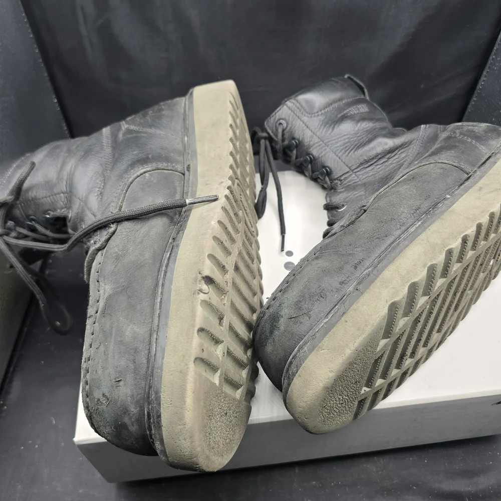 Wolverine Black Leather Combat‎ Boots